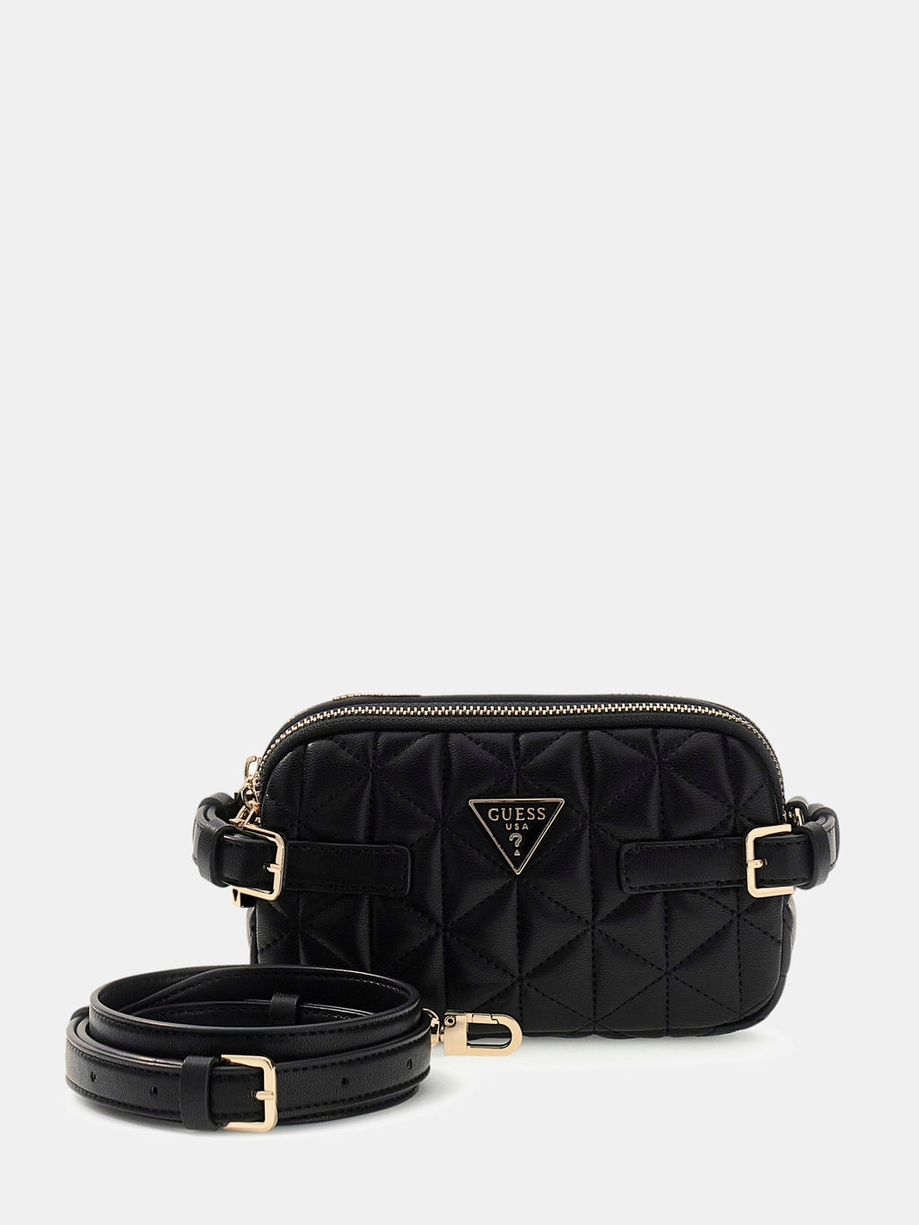 Noir - GUESS Sac à bandoulière Paisleigh Mini Camera