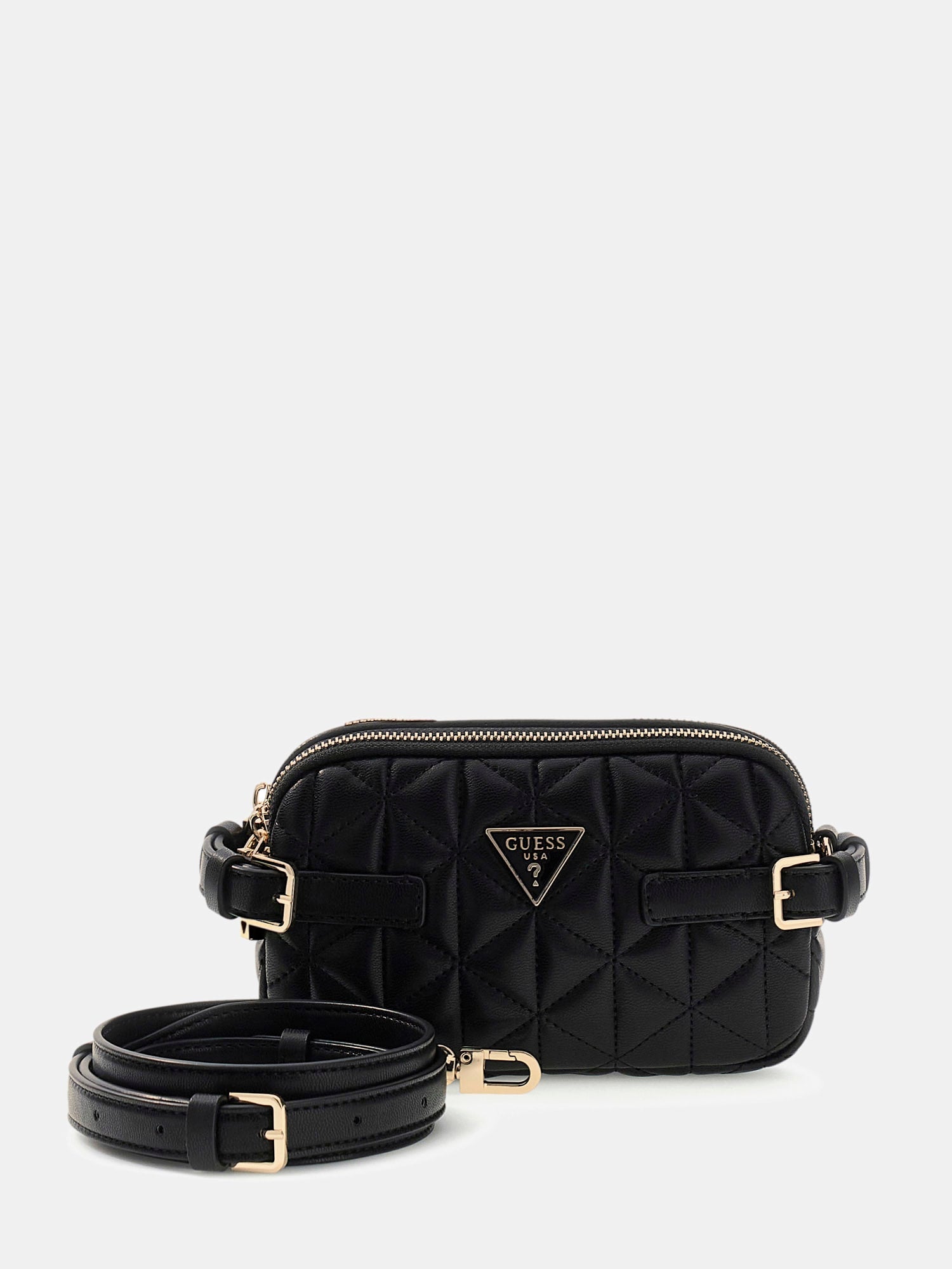 Noir - GUESS Sac à bandoulière Paisleigh Mini Camera
