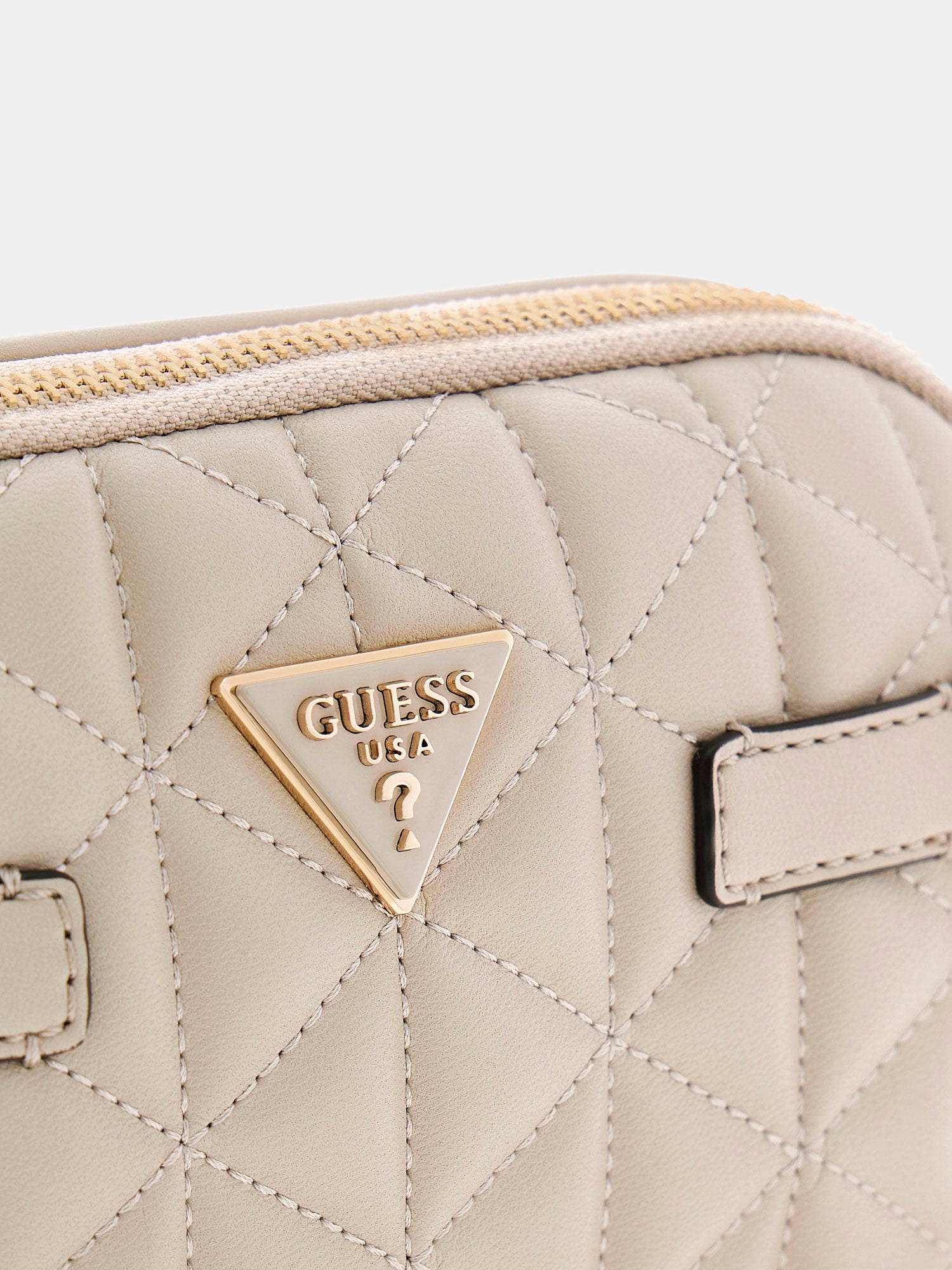 Light Taupe - GUESS Sac à bandoulière Paisleigh Mini Camera