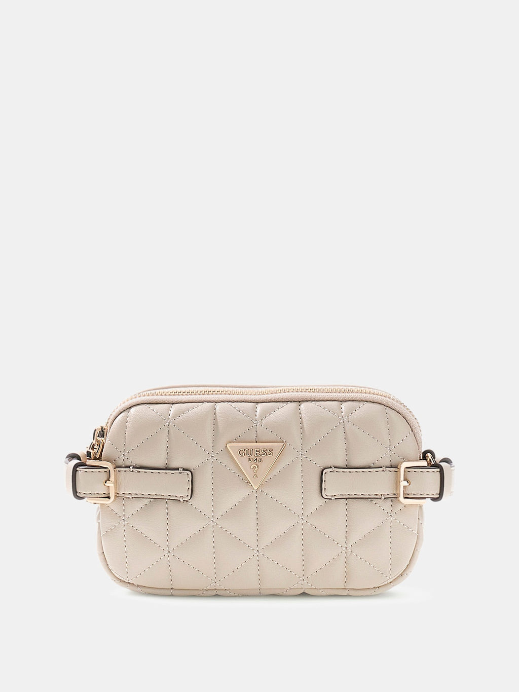 Light Taupe - GUESS Sac à bandoulière Paisleigh Mini Camera