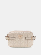 Light Taupe - GUESS Sac à bandoulière Paisleigh Mini Camera
