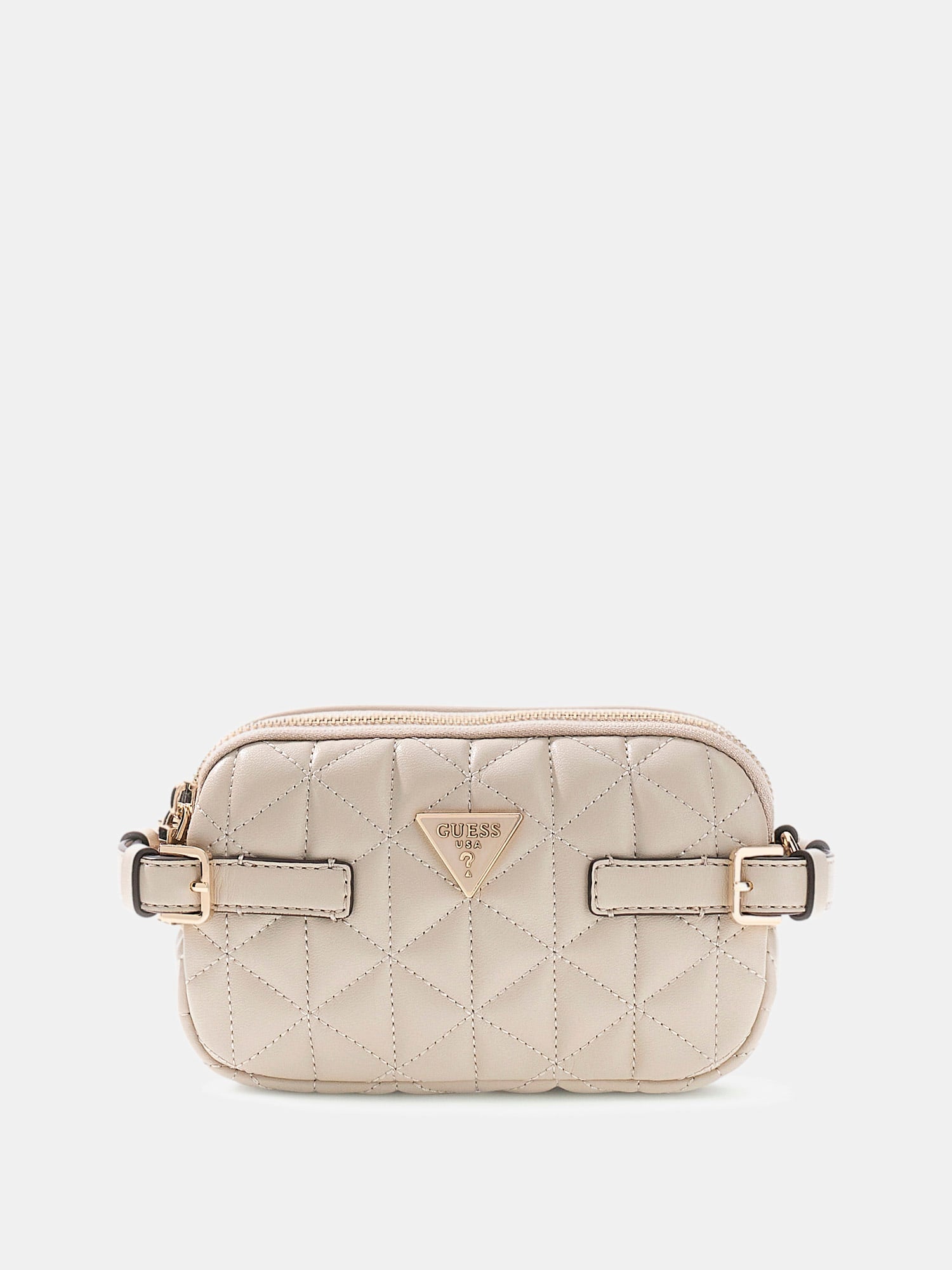 Light Taupe - GUESS Sac à bandoulière Paisleigh Mini Camera