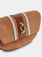 Marron - GUESS Sac à bandoulière Erenia Convertible Xbody