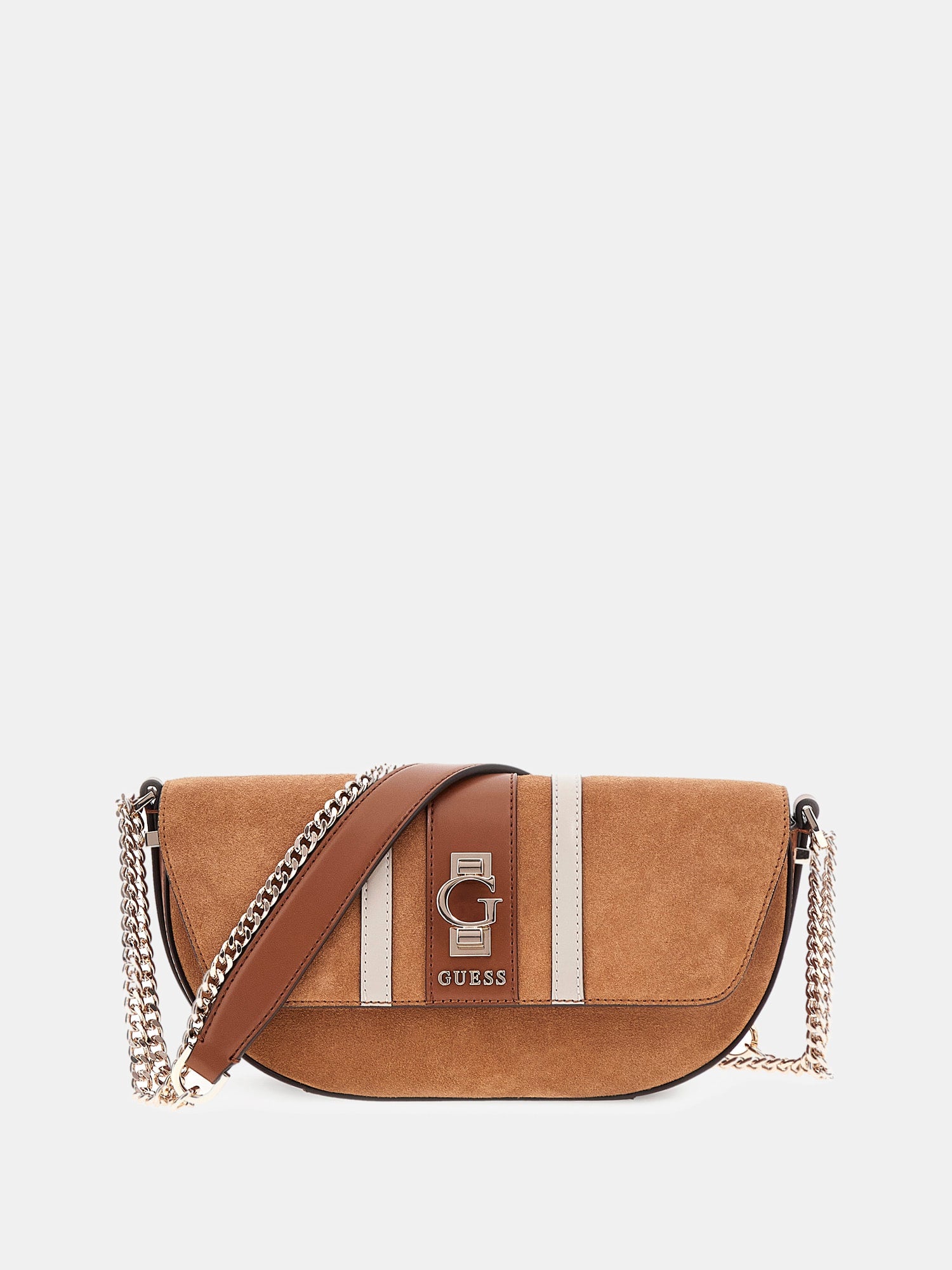 Marron - GUESS Sac à bandoulière Erenia Convertible Xbody