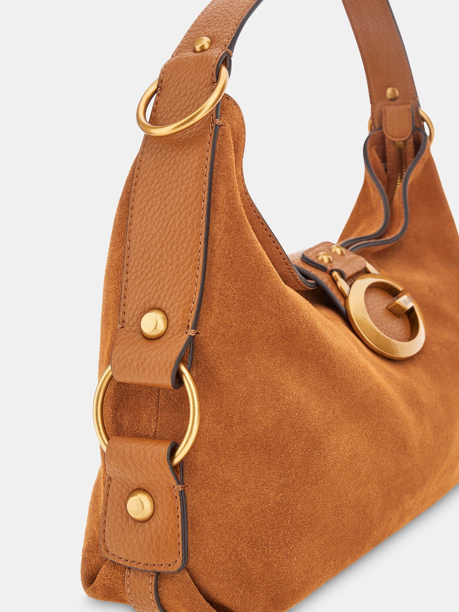 Cognac - GUESS Sac à bandoulière Camden Shoulder