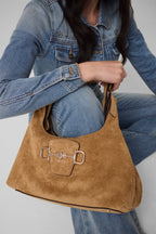 Beige - GUESS Sunset Small Hobo