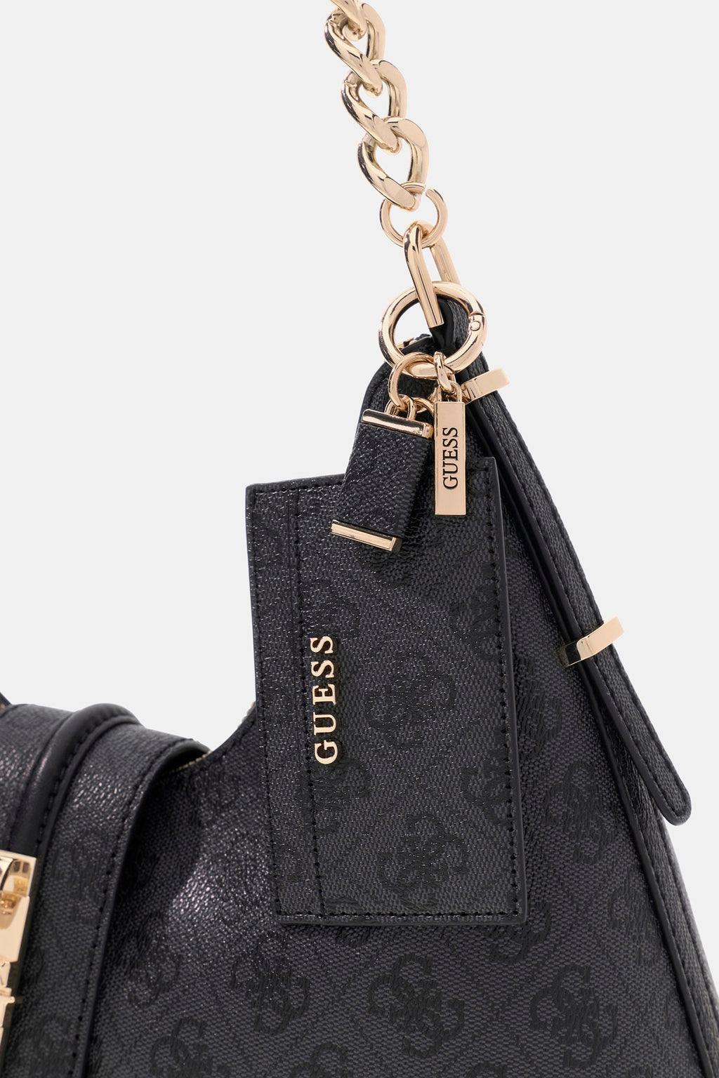 Coal Logo - GUESS Sac à main Yvonne Logo Hobo