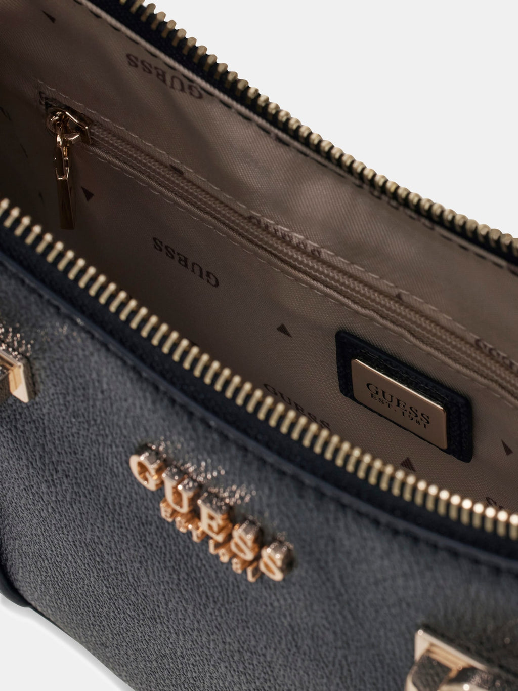 Noir - GUESS Sac à bandoulière Leona Logo Shoulder