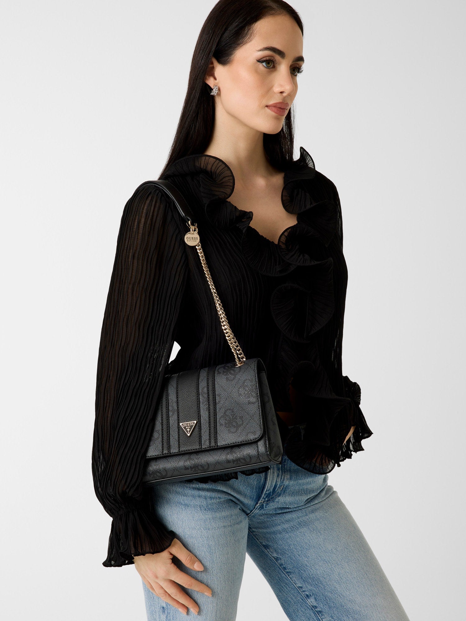 Noir - GUESS Sac à bandoulière Noelle II Crossbody