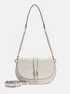 Stone - GUESS Sac à bandoulière Carrie Flap Shoulder