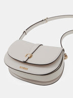 Stone - GUESS Sac à bandoulière Carrie Flap Shoulder