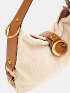 Marron - GUESS Sac à main Camden Shearling