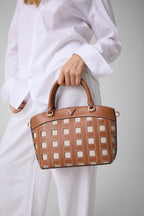 Caramel - GUESS Sac à main Frankie Girlfriend Satchel