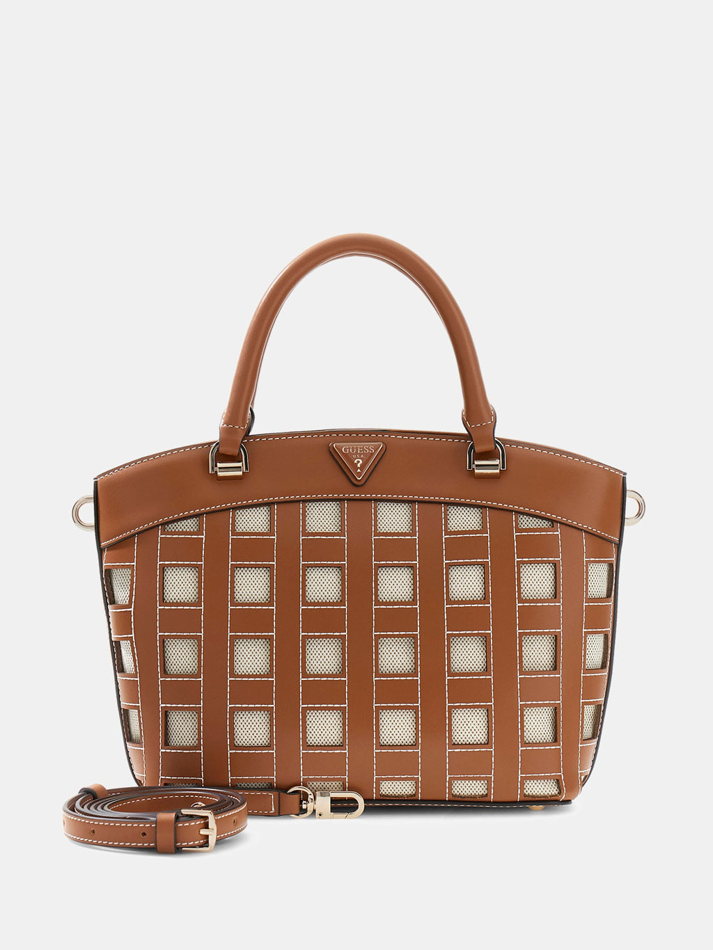 Caramel - GUESS Sac à main Frankie Girlfriend Satchel