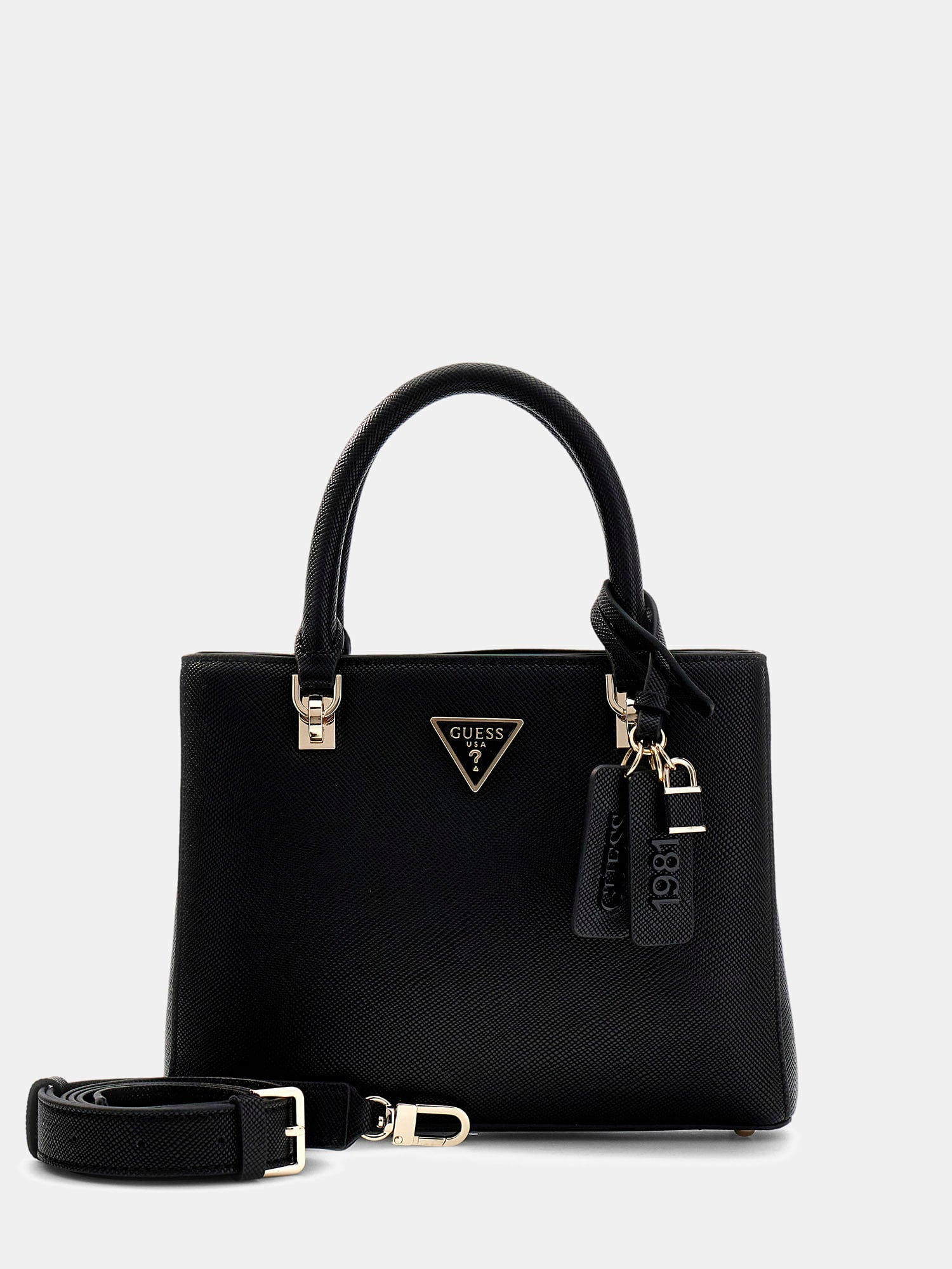 Noir - GUESS Sac à main Noelle II Small Multi Comp
