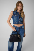 Noir - GUESS Sac à main Noelle Luxury Satchel