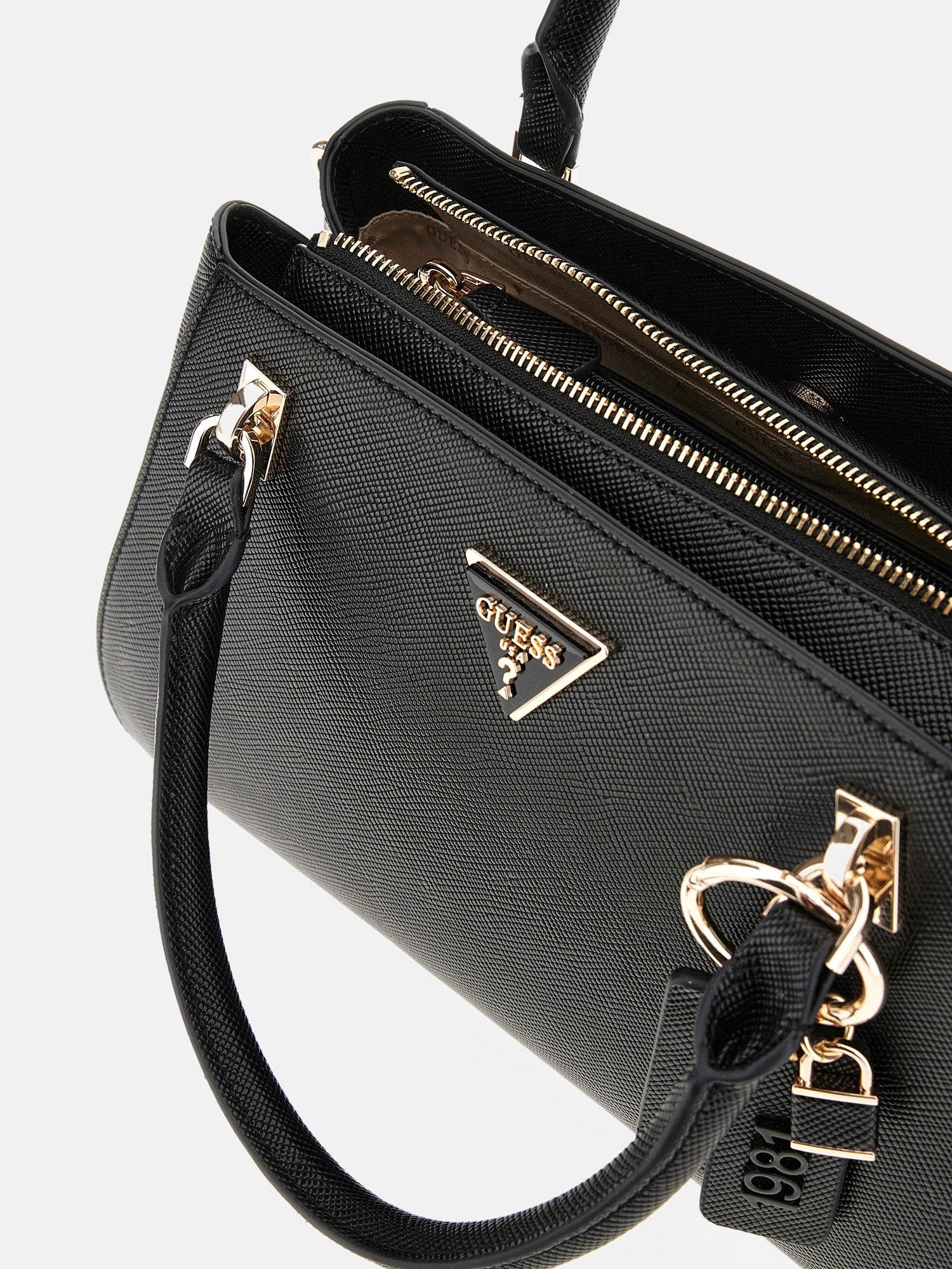 Noir - GUESS Sac à main Noelle Luxury Satchel