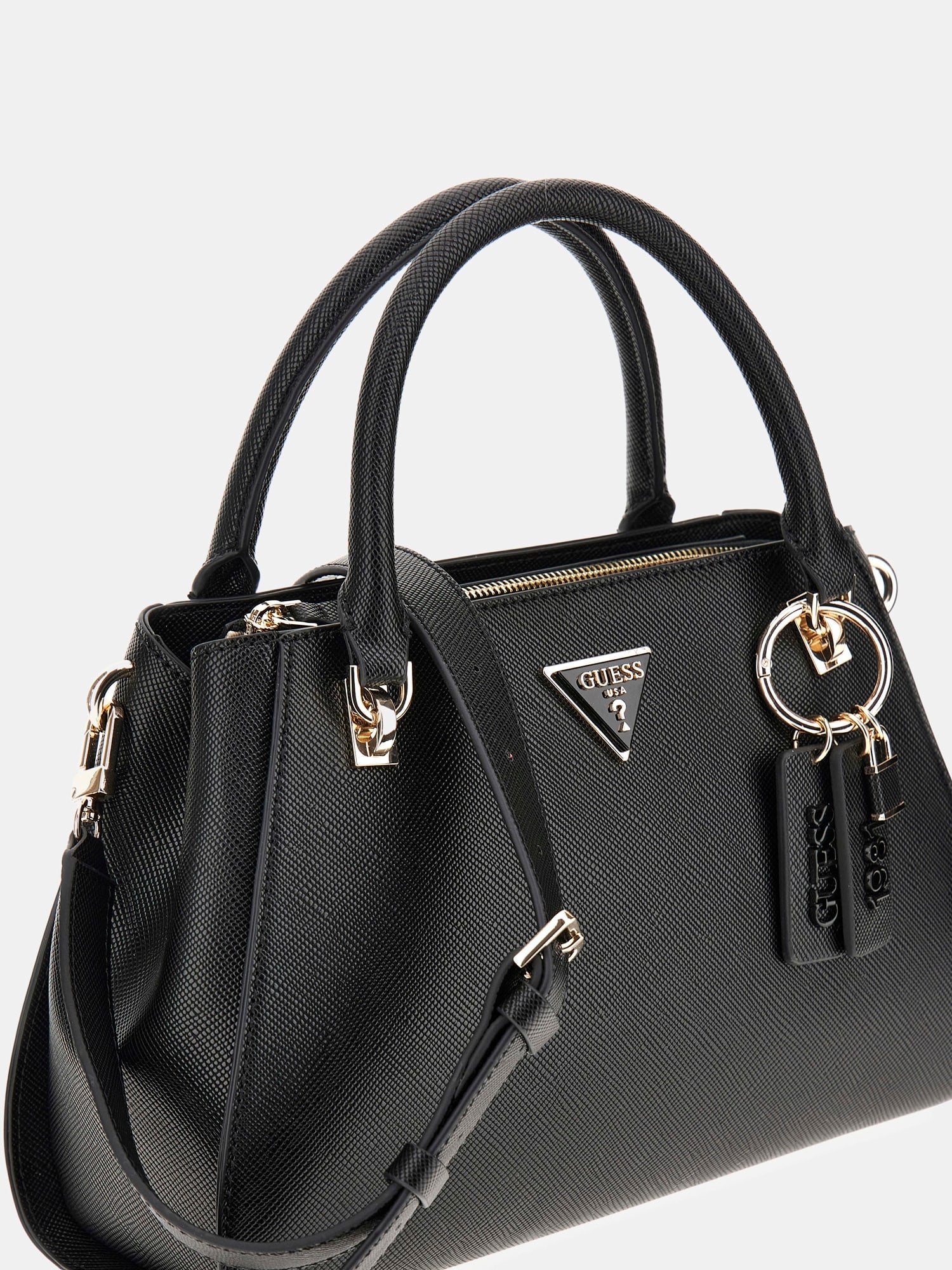 Noir - GUESS Sac à main Noelle Luxury Satchel