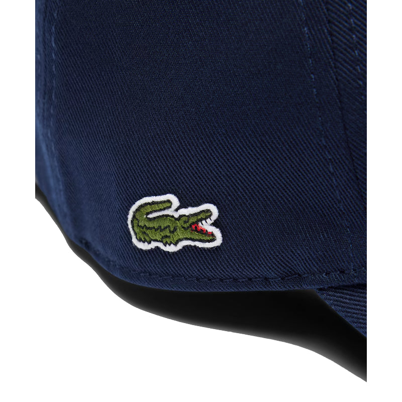 Bleu nuit - LACOSTE Casquette twill de coton