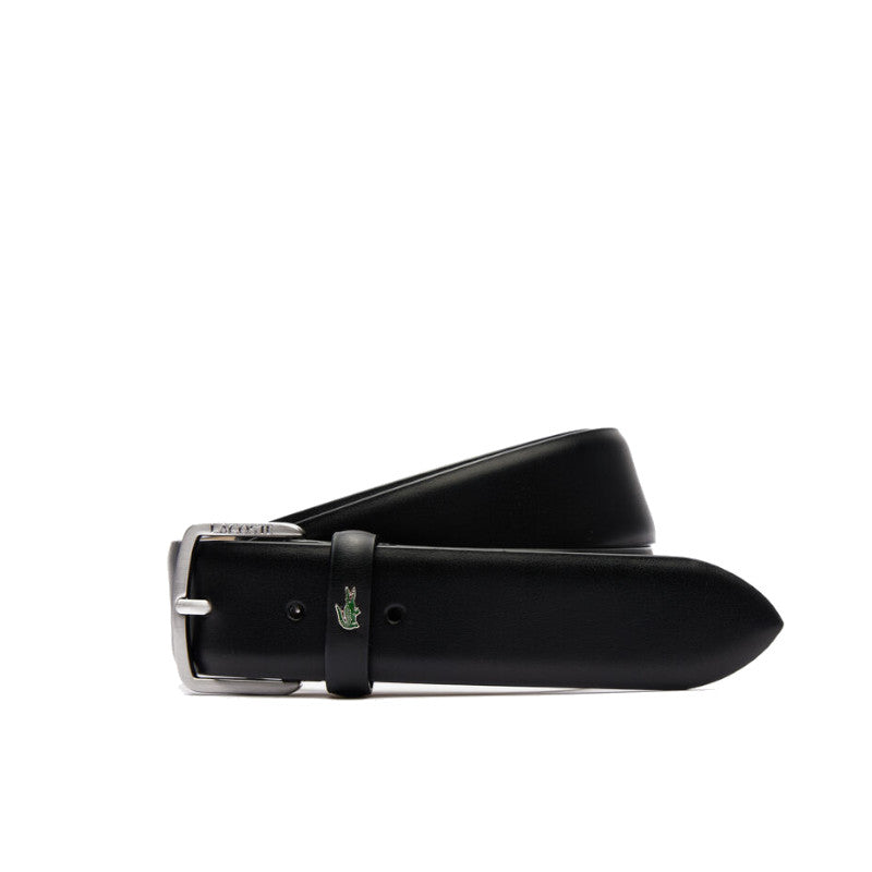 LACOSTE Ceinture en cuir lisse