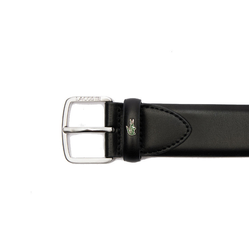 LACOSTE Ceinture en cuir lisse