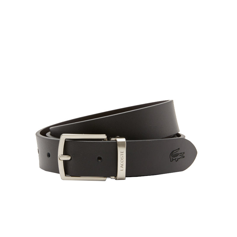 LACOSTE Coffret ceinture en cuir et 2 boucles