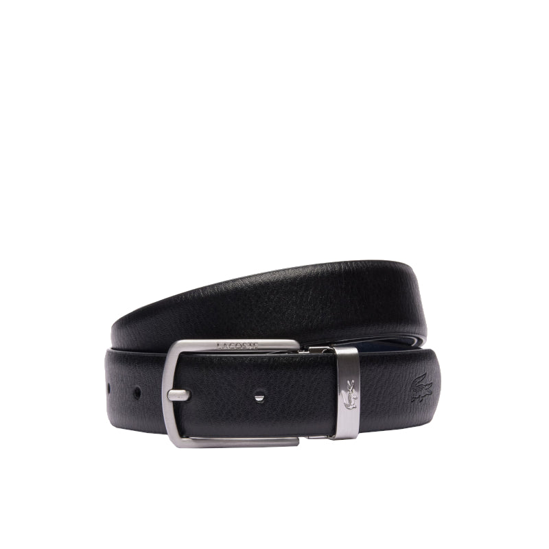LACOSTE Coffret ceinture en cuir et 2 boucles