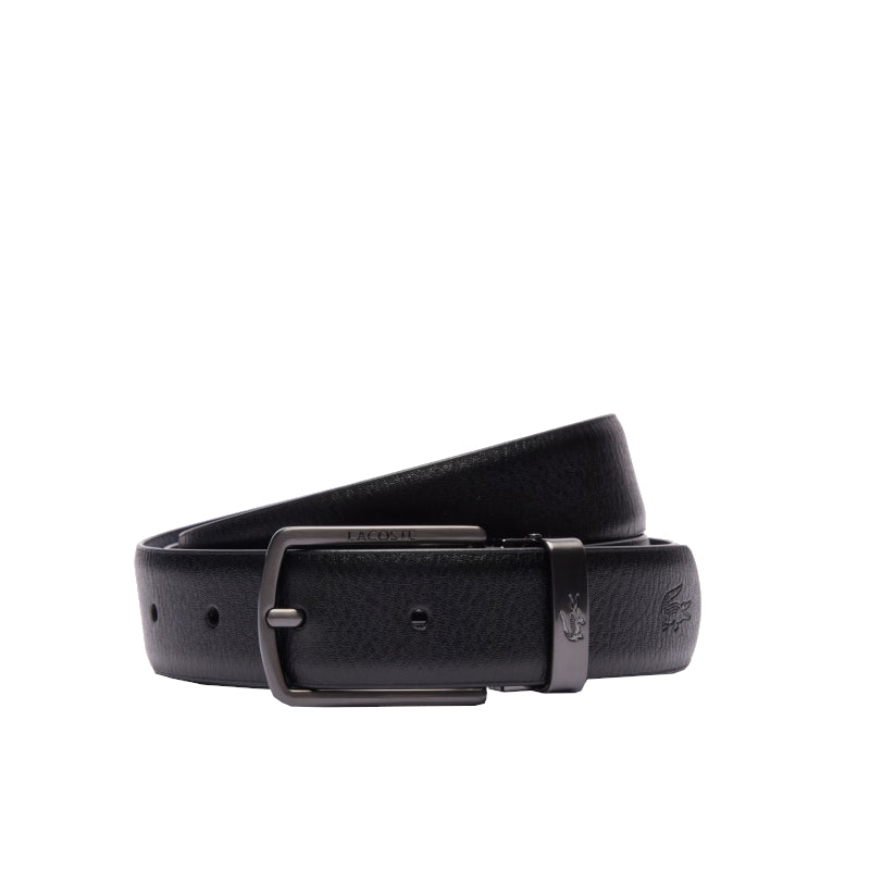 LACOSTE Coffret ceinture en cuir et 2 boucles