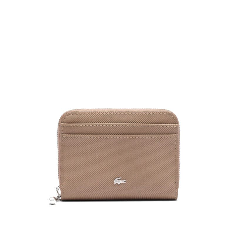 Taupe - LACOSTE Petit portefeuille zippé Daily City