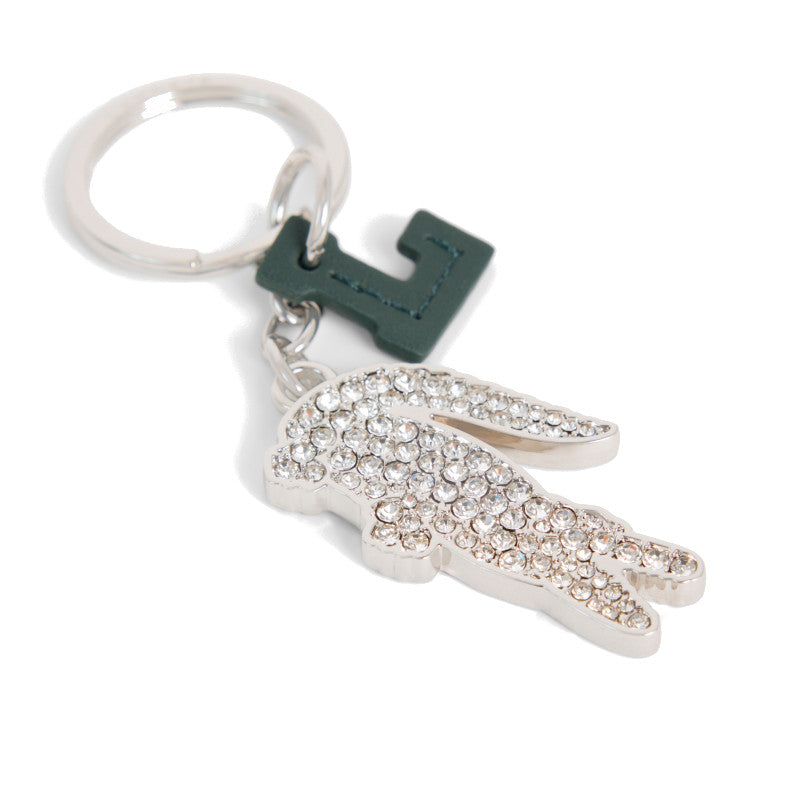 LACOSTE Porte-clés L Charms crocodile en strass