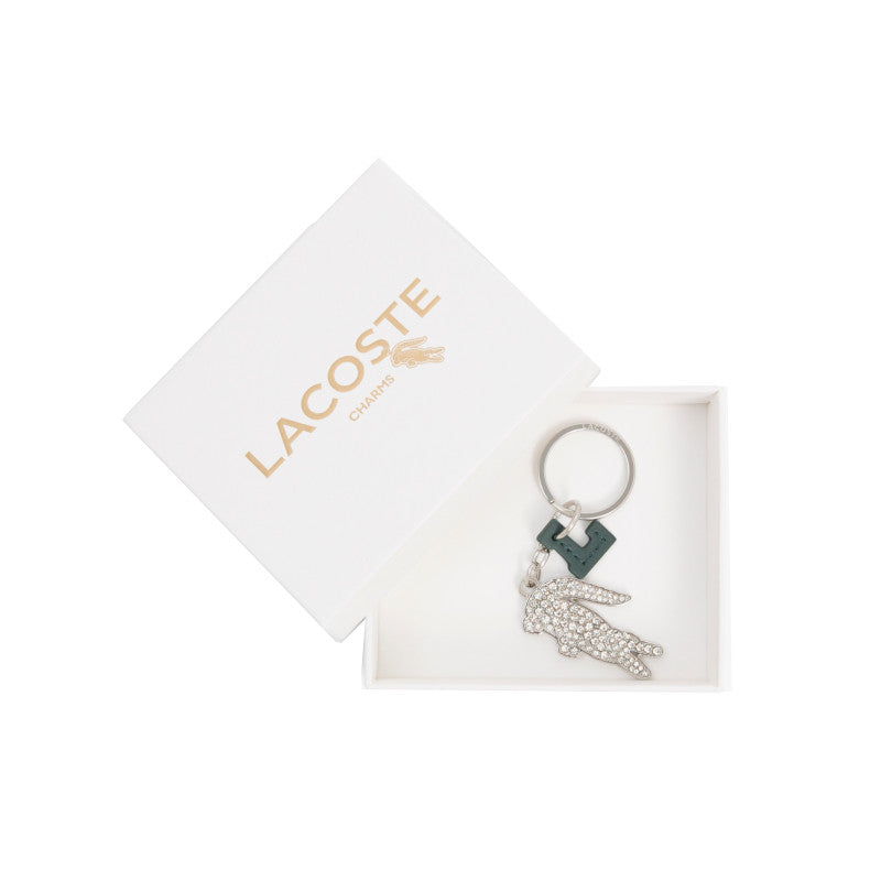 LACOSTE Porte-clés L Charms crocodile en strass