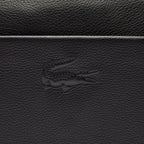 Noir - LACOSTE Sac à bandoulière City Court en cuir grainé