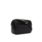 Noir - LACOSTE Sac à bandoulière City Court en cuir grainé
