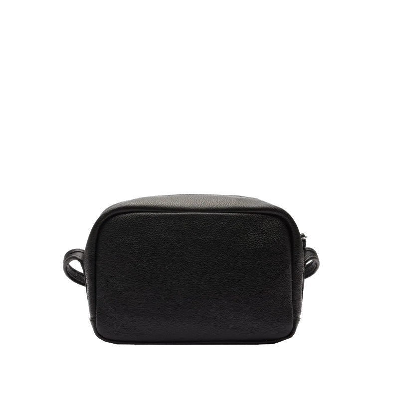 Noir - LACOSTE Sac à bandoulière City Court en cuir grainé