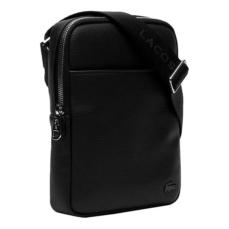 LACOSTE Sac bandoulière plat Gael S noir