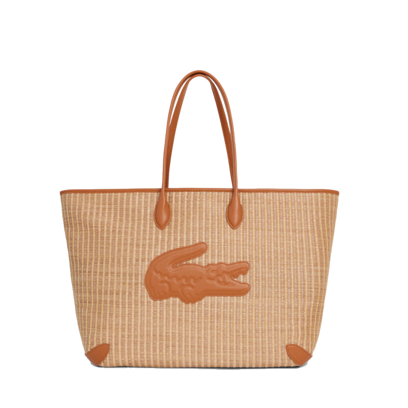 LACOSTE Sac cabas Summer Pack en raphia