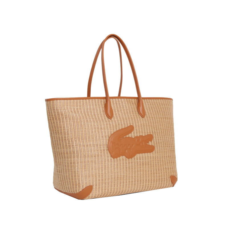 LACOSTE Sac cabas Summer Pack en raphia