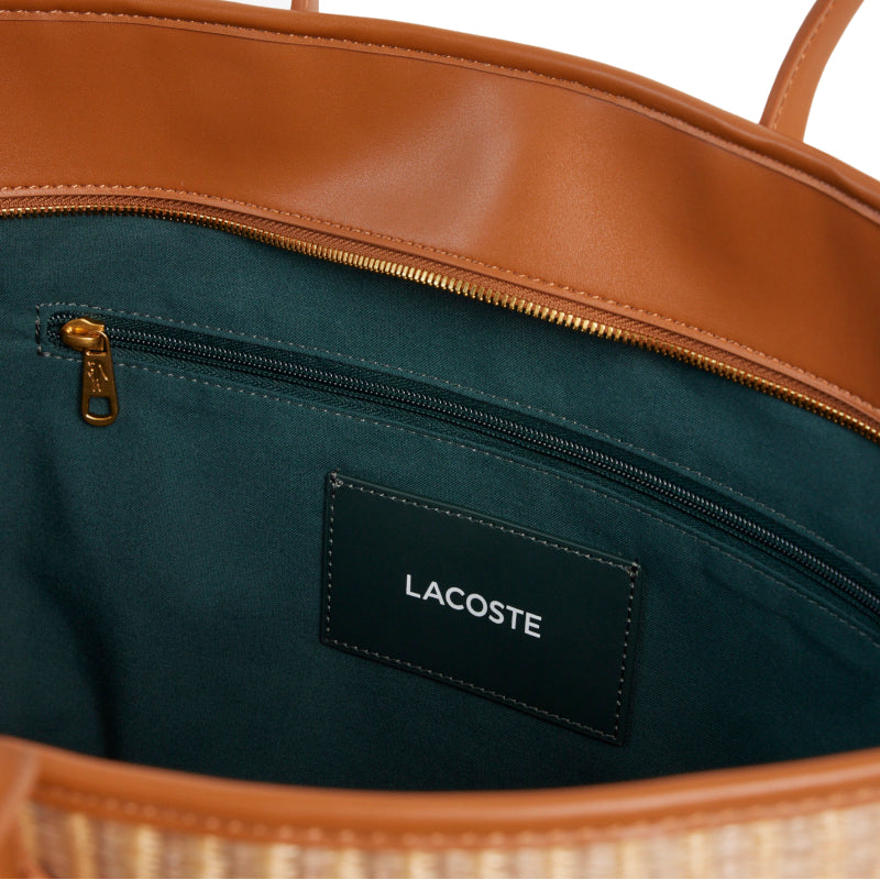 LACOSTE Sac cabas Summer Pack en raphia