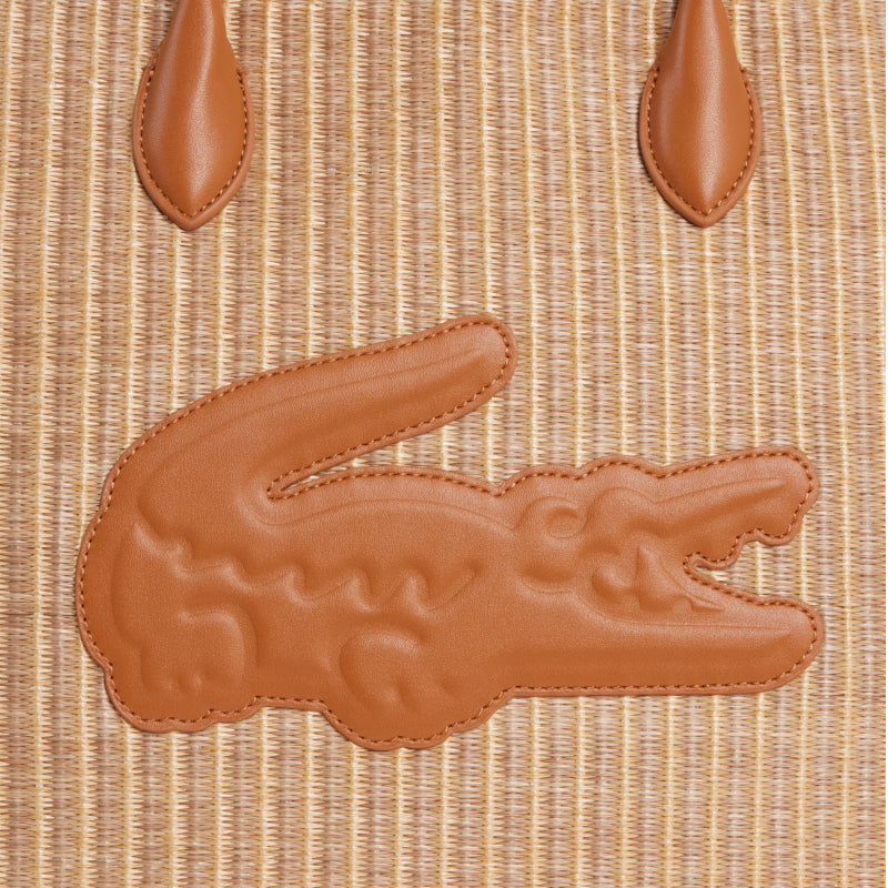 LACOSTE Sac cabas Summer Pack en raphia