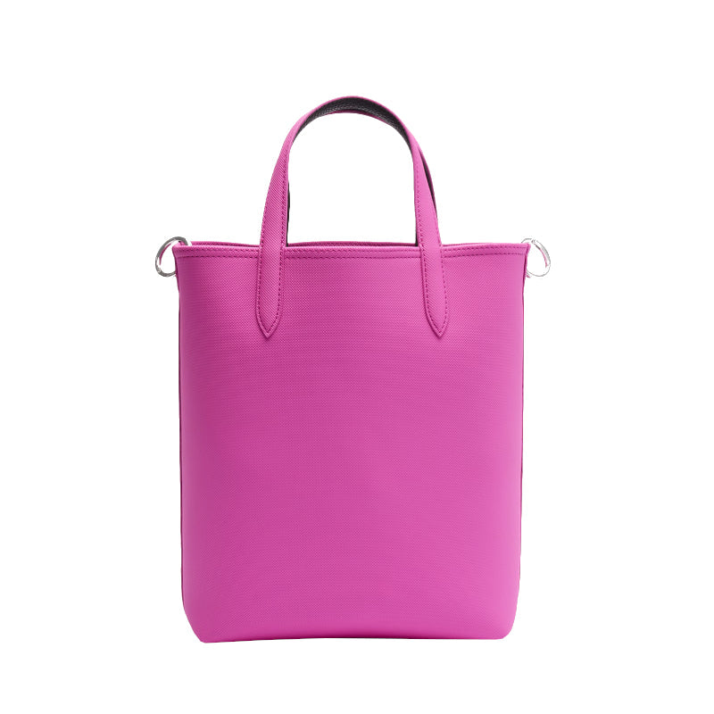 Malva Noir - LACOSTE Sac cabas vertical Anna réversible