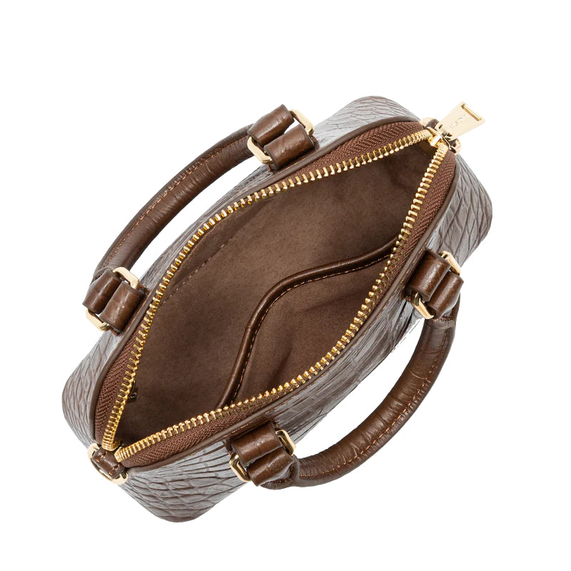 LANCASTER Petit sac demi lune Zippée S Exo