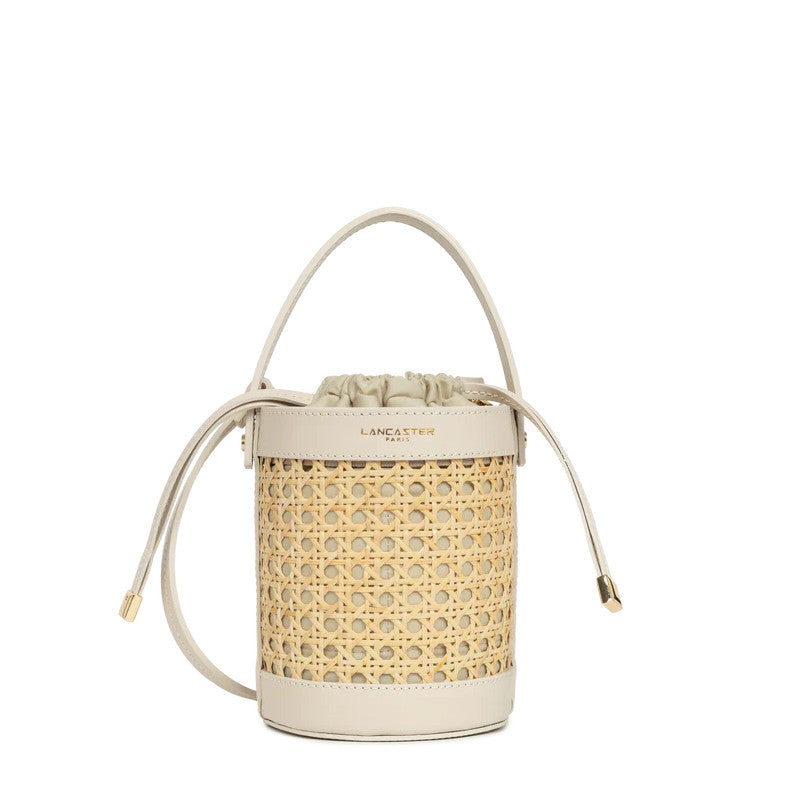LANCASTER Petit sac seau Cannage Rotin