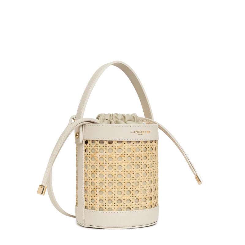 LANCASTER Petit sac seau Cannage Rotin