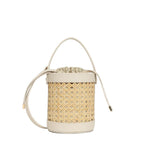 LANCASTER Petit sac seau Cannage Rotin