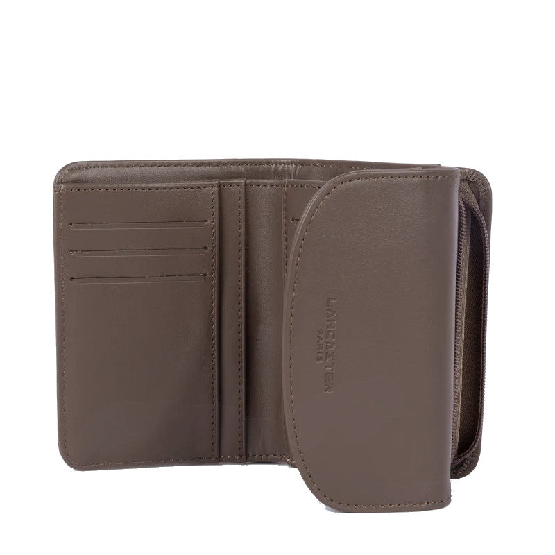 LANCASTER Portefeuille dos à dos à rabat avec pression Paris PM