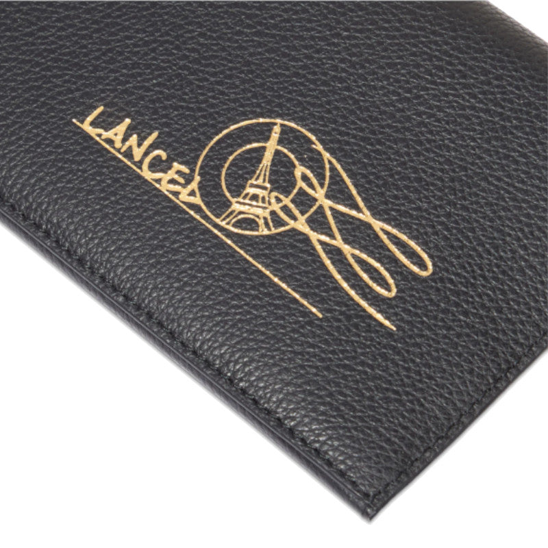LANCEL Pochette Enveloppe à rabat en cuir grainé