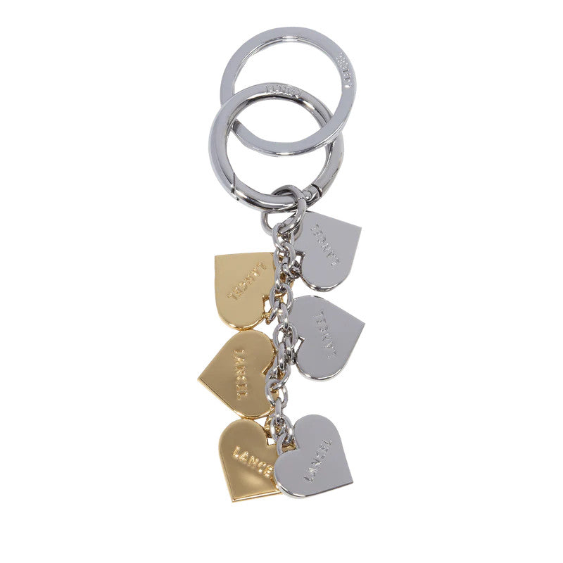 LANCEL Porte-clés multi cœurs Charms