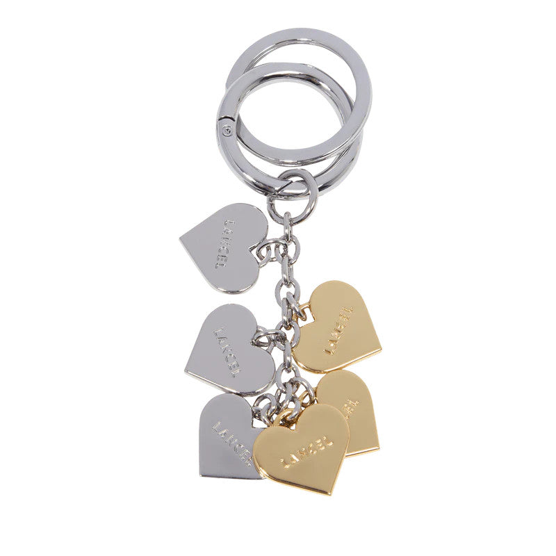 LANCEL Porte-clés multi cœurs Charms