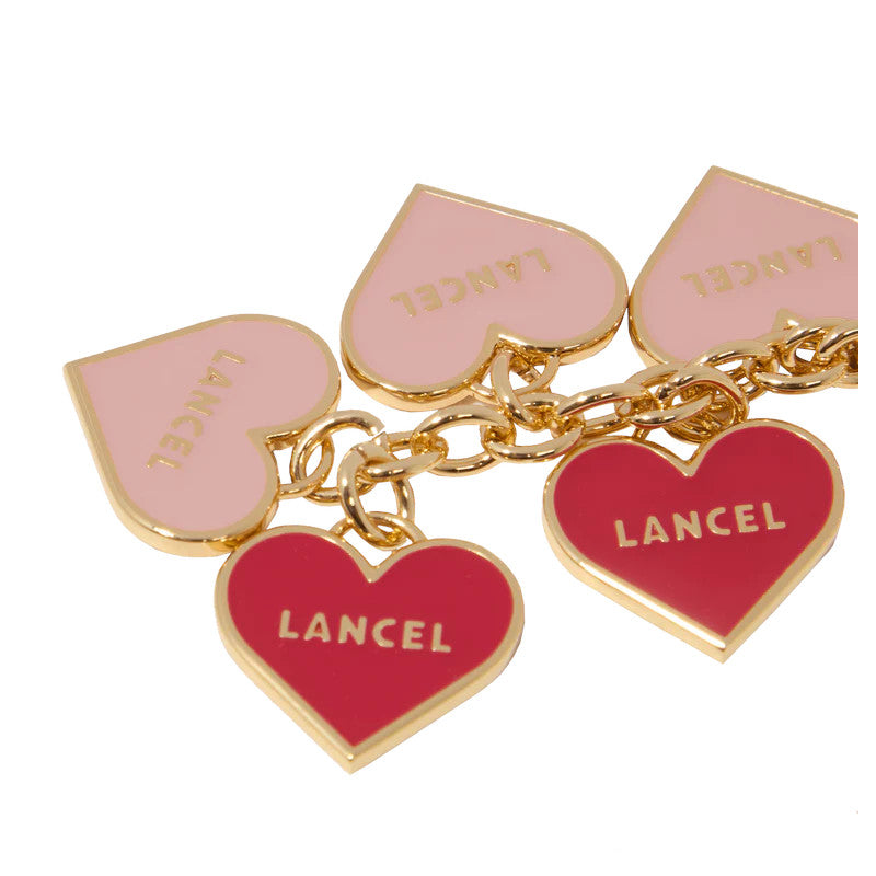 LANCEL Porte-clés multi cœurs Charms
