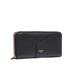 LANCEL Portefeuille long Enveloppe zippé en cuir